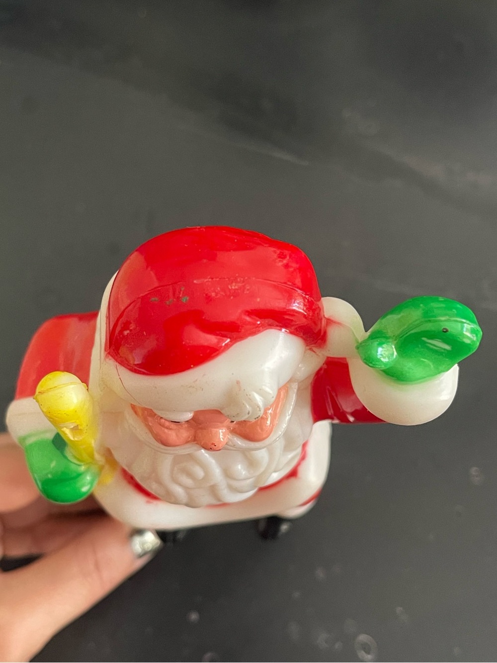 Vintage 1970 stocking hangers Santa and Elf - Picture 6 of 14